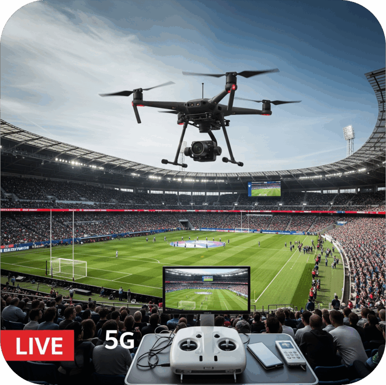 Transmision de Eventos en Vivo con drone