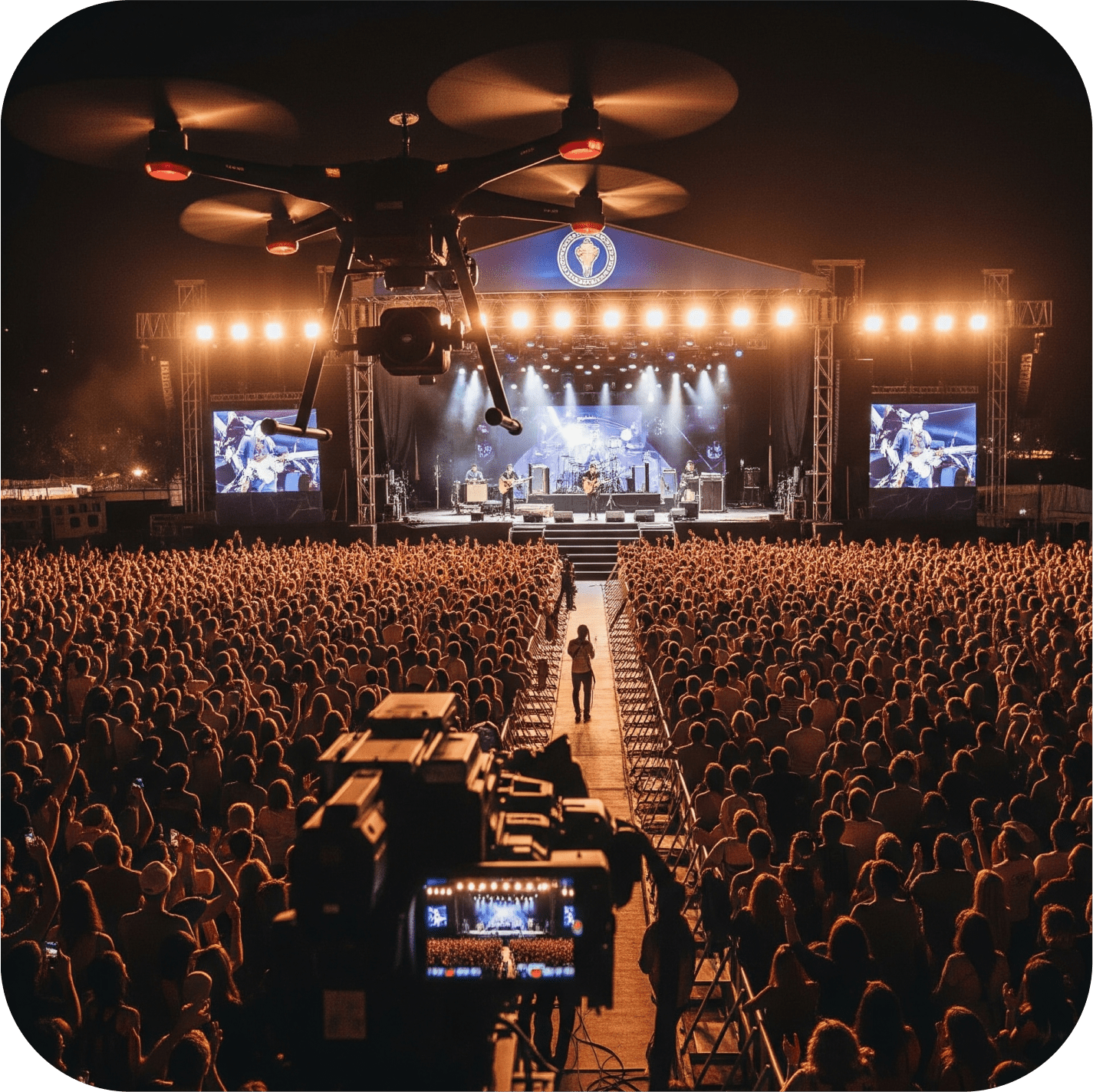 Transmision de Eventos en Vivo con drone eventos